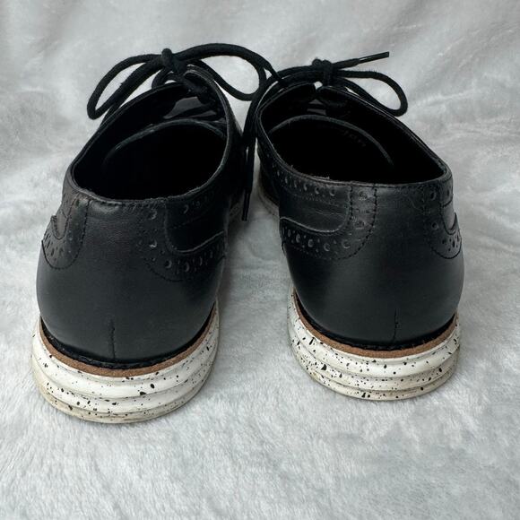 Cole Haan Lunar Grand Wingtip Oxford Black Women's 8B Shoes Leather - Picture 6 of 7